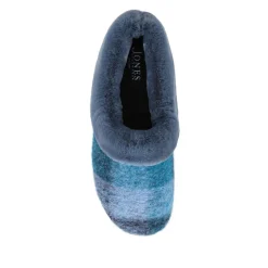 Floria Fur Slippers - Blue Multi
