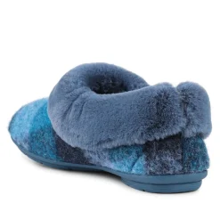 Floria Fur Slippers - Blue Multi