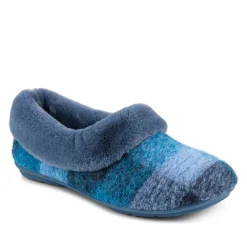 Floria Fur Slippers - Blue Multi