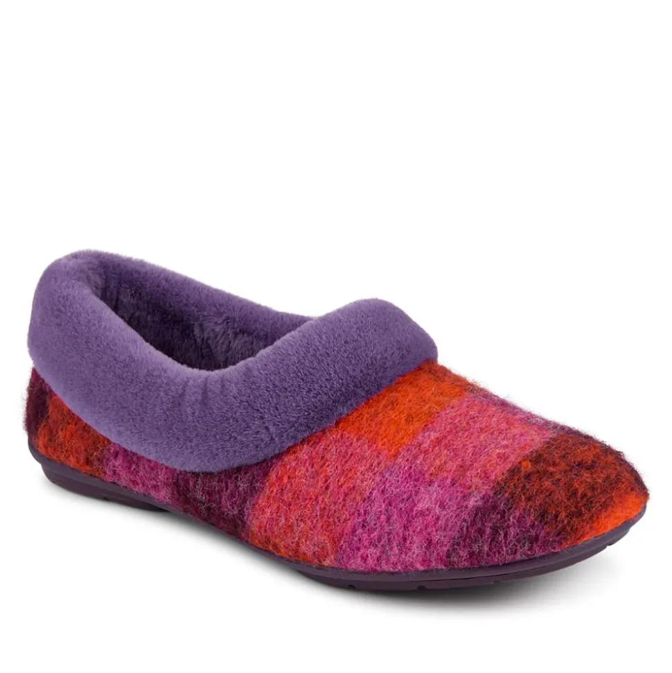 Floria Fur Slippers - Purple Multi