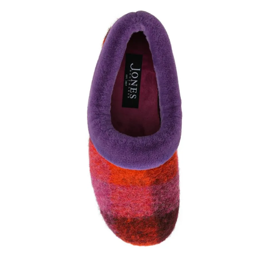 Floria Fur Slippers - Purple Multi