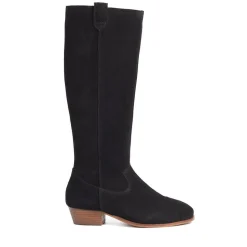 Florielong Suede Long Boots - Black Suede
