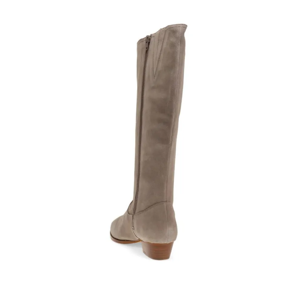 Florielong Suede Long Boots - Grey Suede