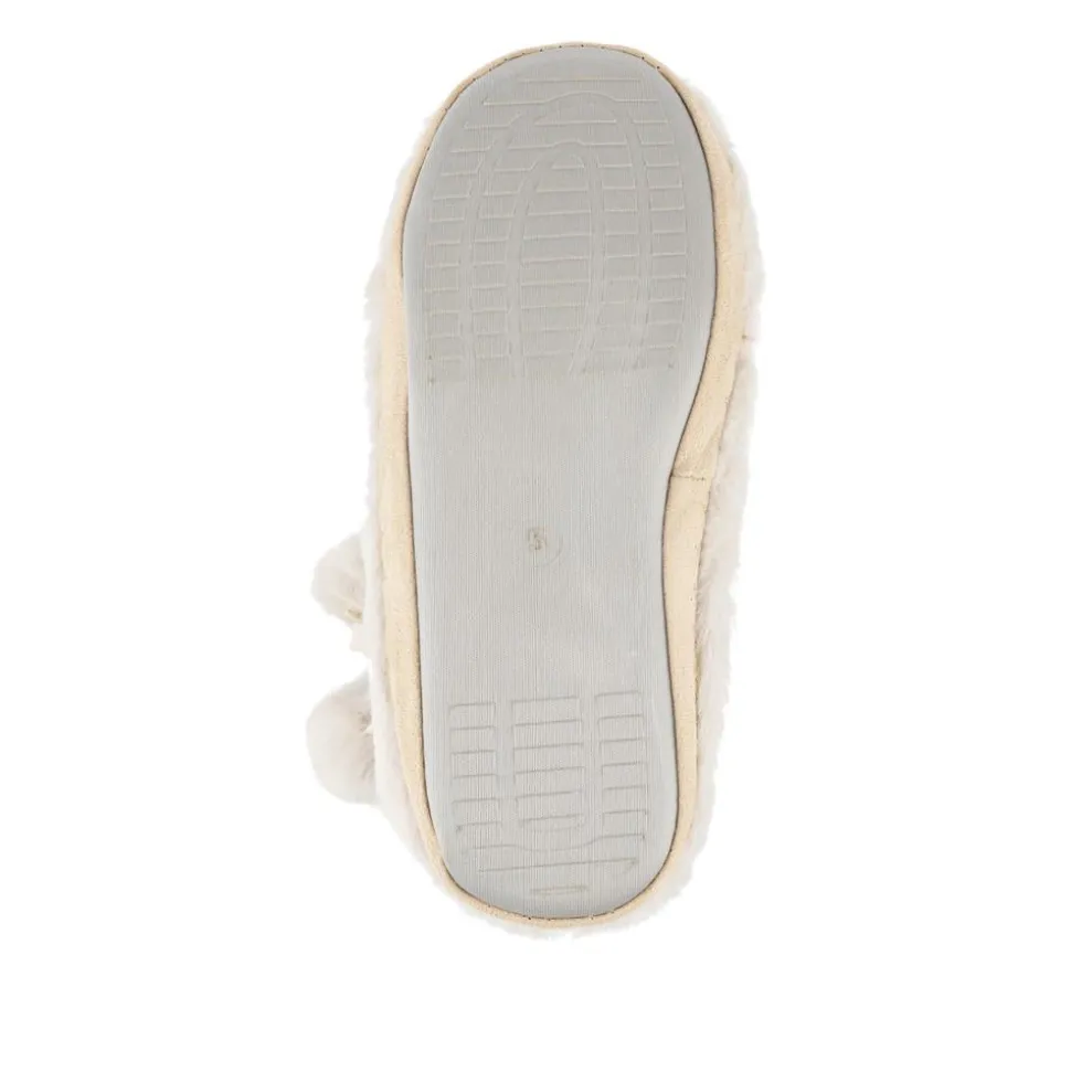 Fluffy Slippers Boots - Cream
