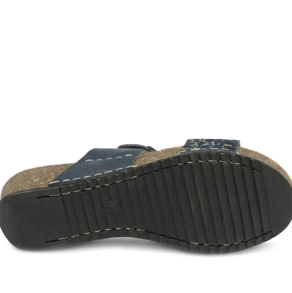 Fly Flot Adjustable Fasten Strappy Sandals - Navy