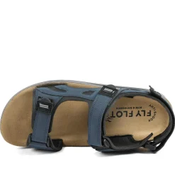 Fly Flot Anatomic Adjustable Fit Sandals - Navy