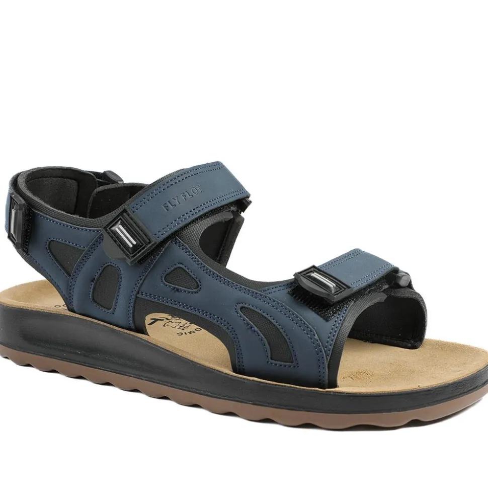 Fly Flot Anatomic Adjustable Fit Sandals - Navy