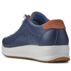 Fly Flot Anatomic Breathable Lace Up Trainers - Navy