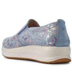 Fly Flot Anatomic Leather Slip On Shoes - Light Blue