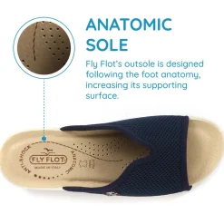 Fly Flot Anatomic Mule Sandals - Blue