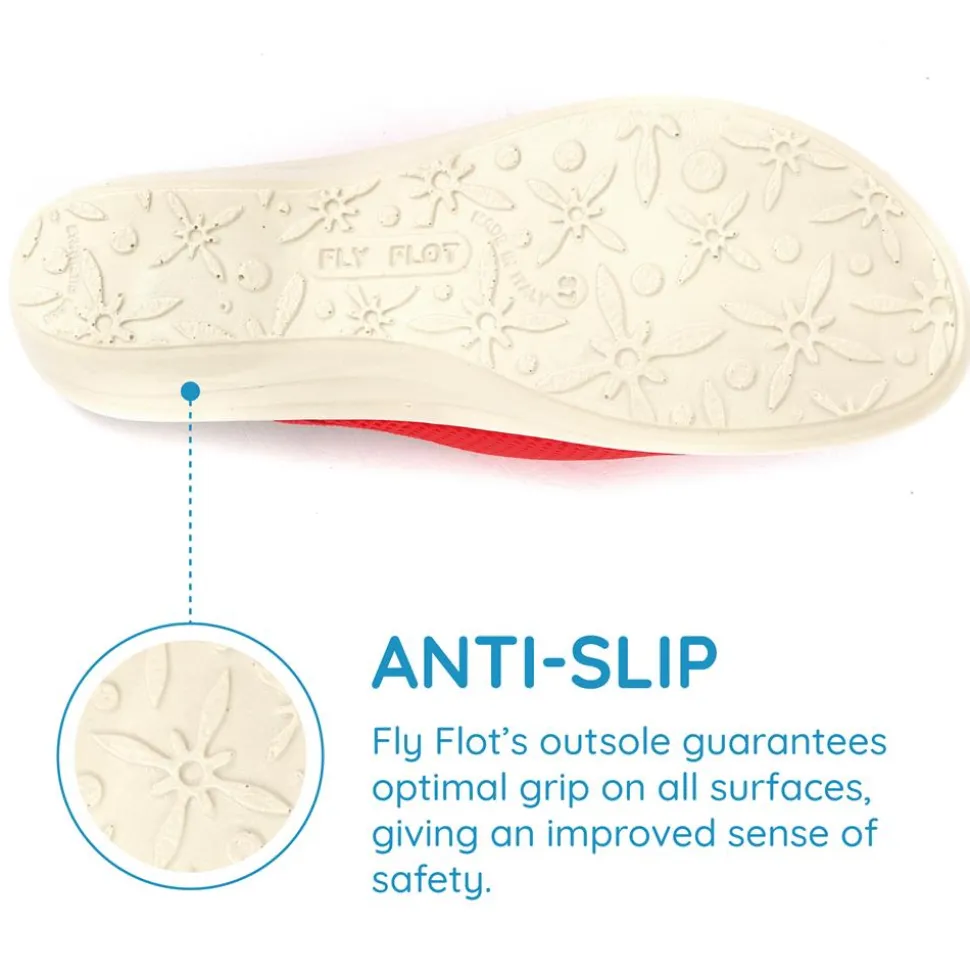 Fly Flot Anatomic Mule Sandals - Red