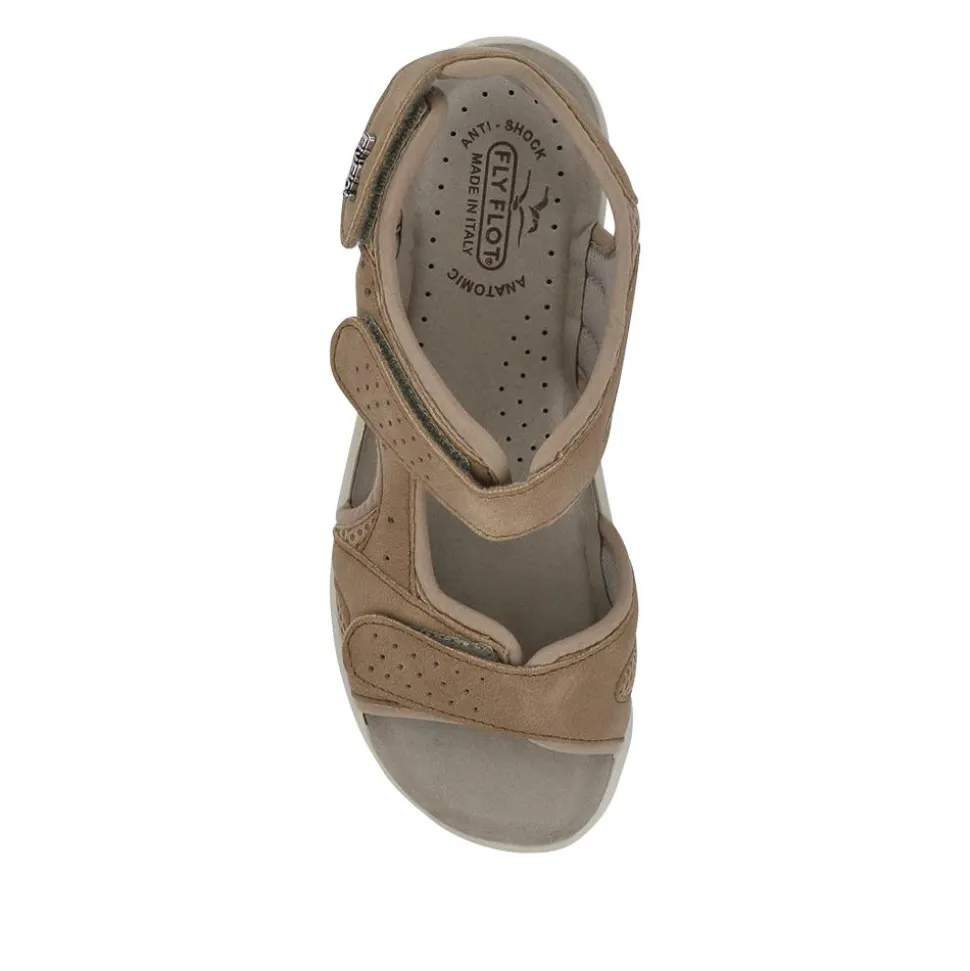 Fly Flot Anatomic Multi Touch Fasten Sandals - Beige