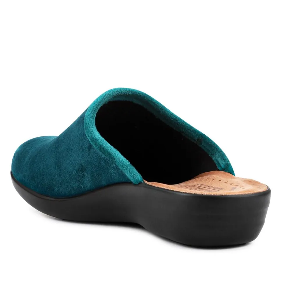 Fly Flot Anatomic Slipper Mules - Teal
