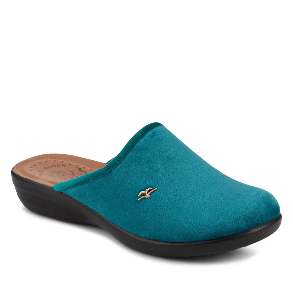 Fly Flot Anatomic Slipper Mules - Teal