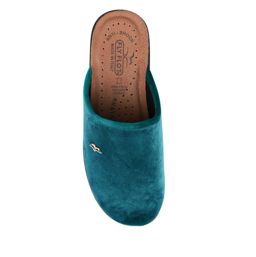 Fly Flot Anatomic Slipper Mules - Teal