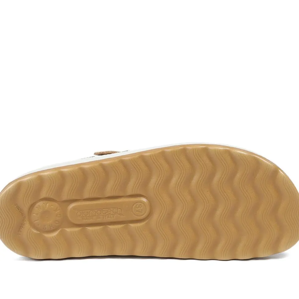Fly Flot Buckled Toe Post Sandals - Beige