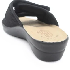 Fly Flot Dual Adjustable Strap Mule Sandals - Black