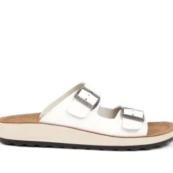 Fly Flot Dual-Strap Slip-On Sandals - White