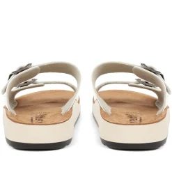 Fly Flot Dual-Strap Slip-On Sandals - White
