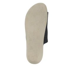 Fly Flot Dual Touch Fastening Leather Mules - Blue