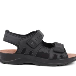 Fly Flot Dual Touch Fastening Sandals - Black