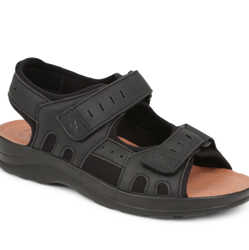 Fly Flot Dual Touch Fastening Sandals - Black