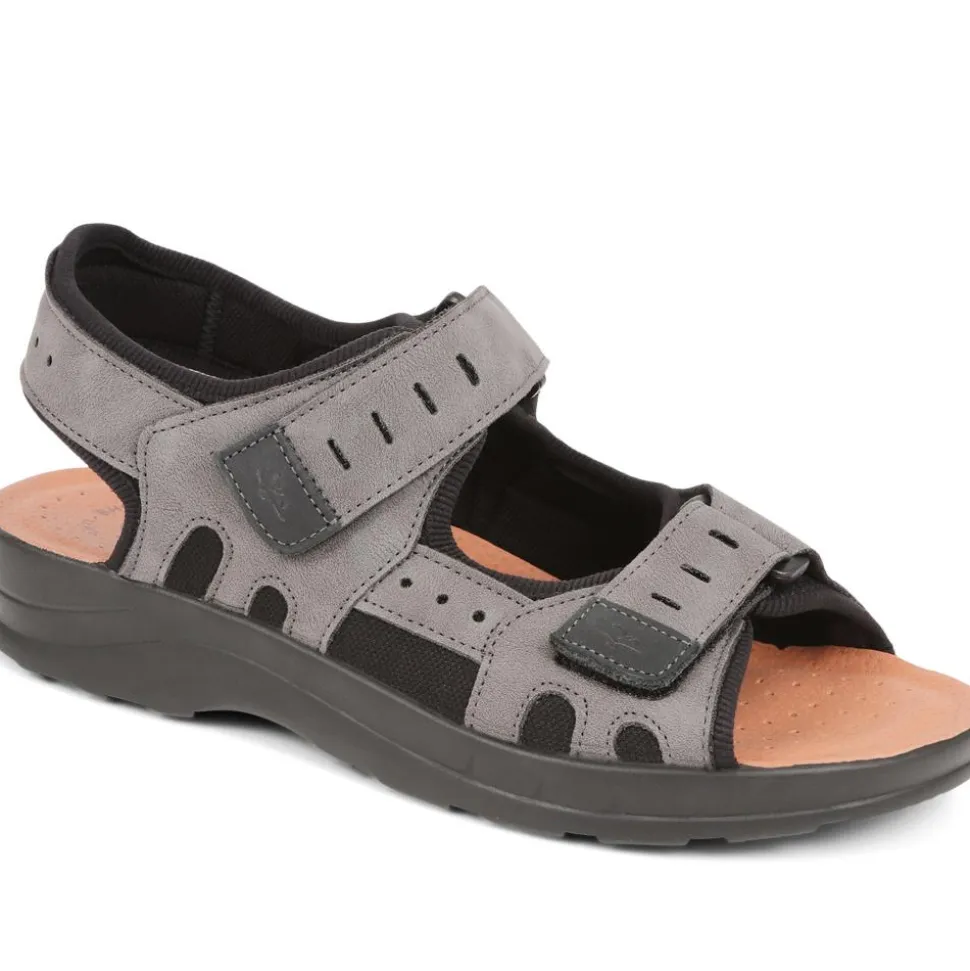 Fly Flot Dual Touch Fastening Sandals - Grey