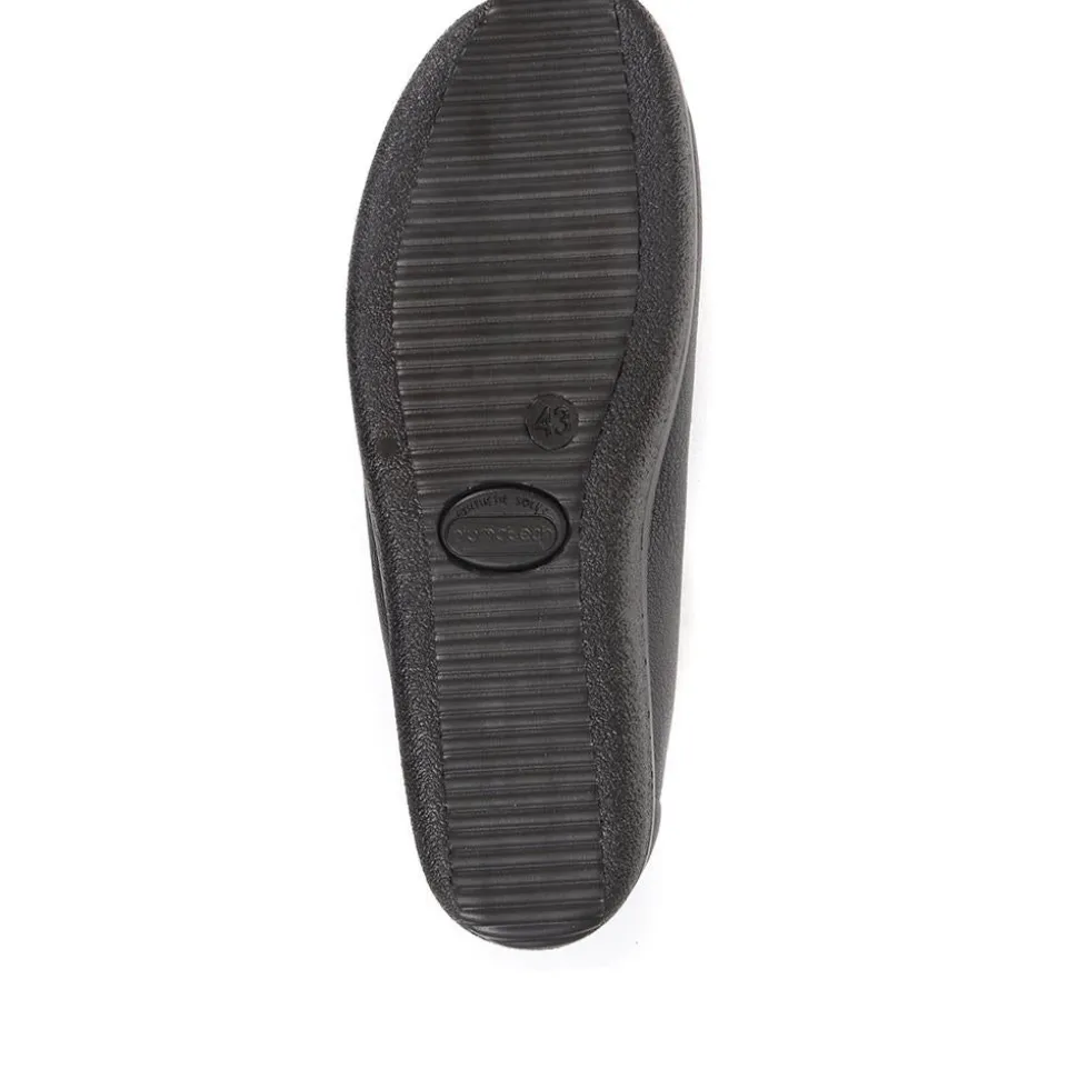 Fly Flot Elastic Fit Full Slippers - Black