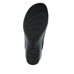 Fly Flot Engraved Self Moulding Mules - Navy