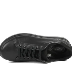 Fly Flot Lace Up Trainers - Black