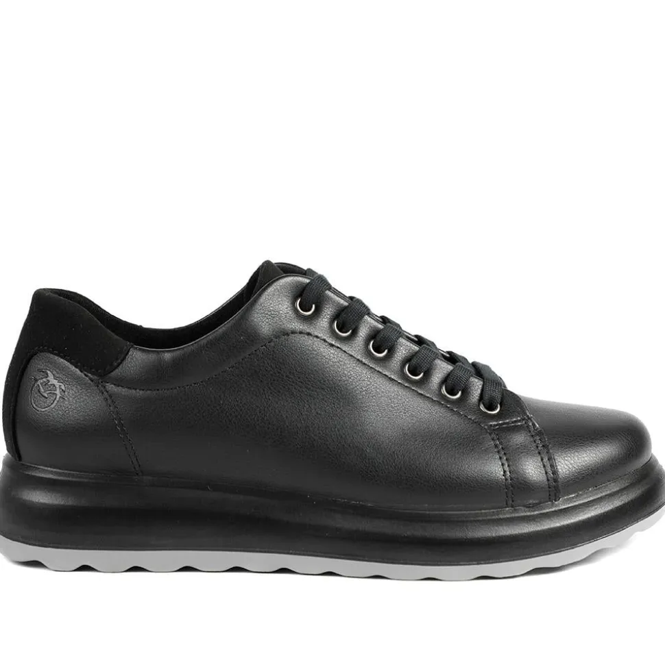 Fly Flot Lace Up Trainers - Black