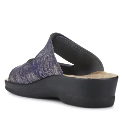 Fly Flot Leather Dual-Strapped Sandals - Blue