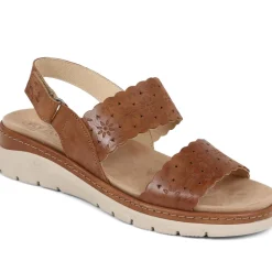 Fly Flot Leather Sandals - Tan