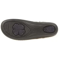 Fly Flot Leather Toe Post with Metal Centre Stud - Black