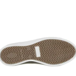 Fly Flot Leather Trainers with Functional Zip - White Multi
