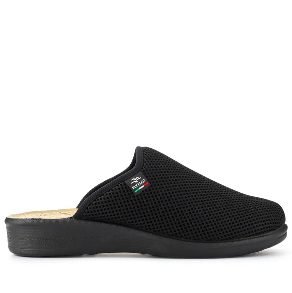 Fly Flot Lightweight Self Moulding Mules - Black