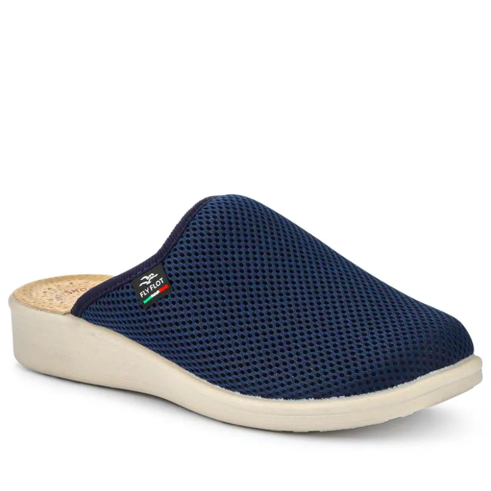 Fly Flot Lightweight Self Moulding Mules - Blue