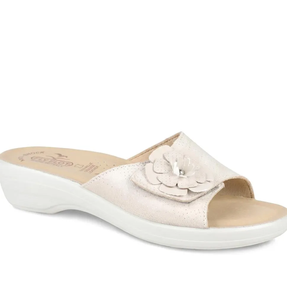 Fly Flot Mule Sandals - Beige