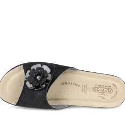 Fly Flot Mule Sandals - Black