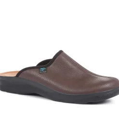 Fly Flot Mule Slippers - Dark Brown