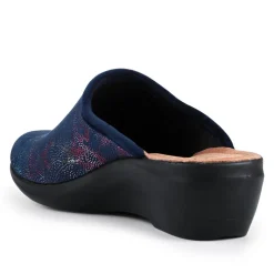 Fly Flot Self Moulding Mules - Navy