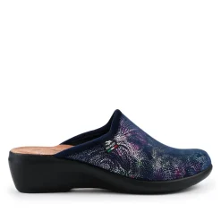 Fly Flot Self Moulding Mules - Navy