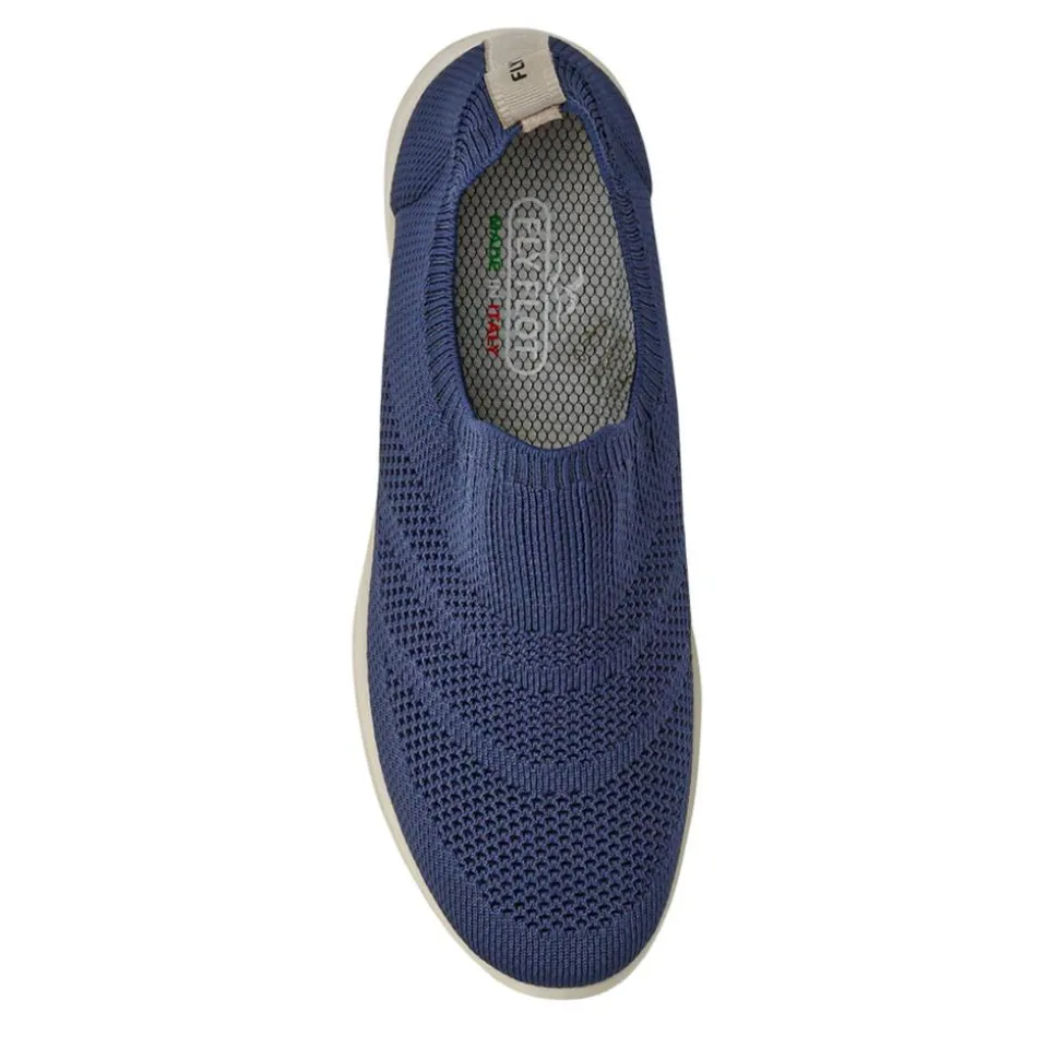 Fly Flot Self Moulding Slip On Trainers - Blue