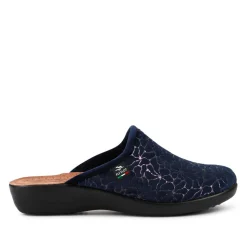 Fly Flot Self Moulding Velour Mules - Navy