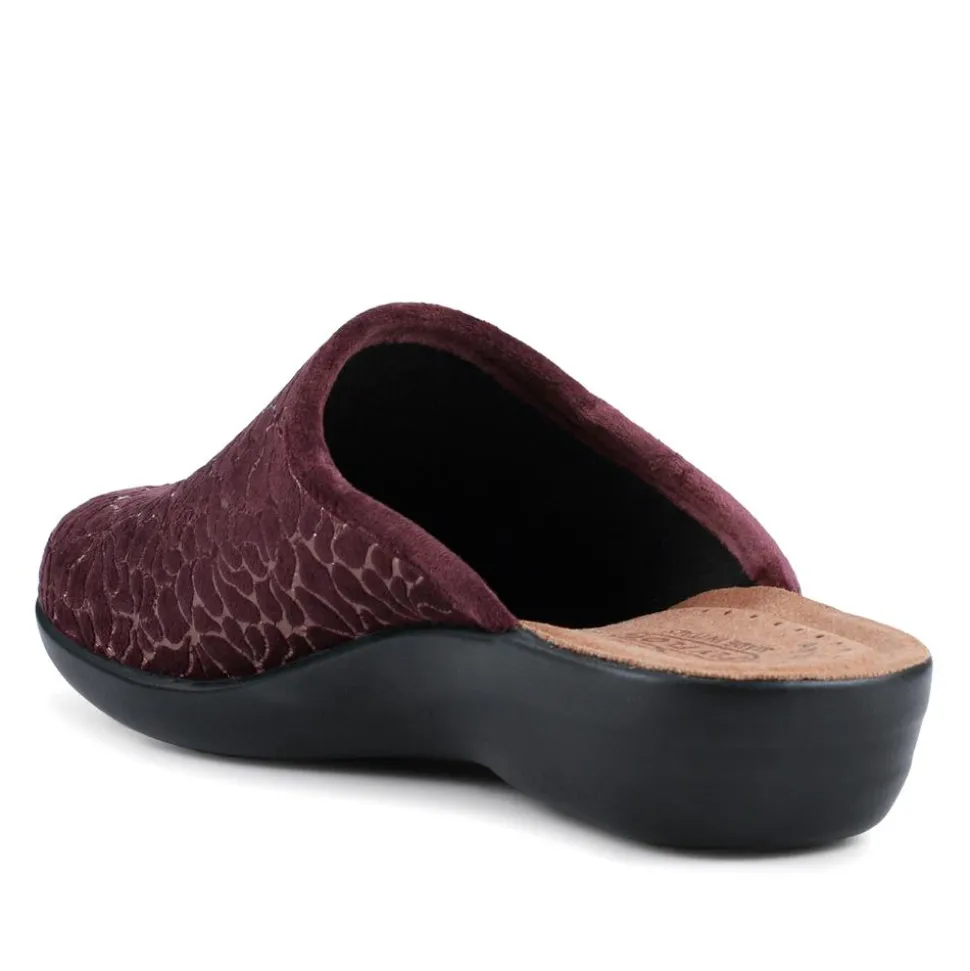 Fly Flot Self Moulding Velour Mules - Plum