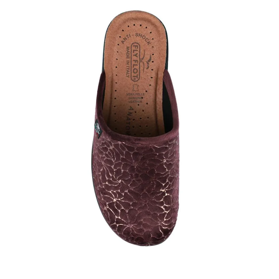 Fly Flot Self Moulding Velour Mules - Plum
