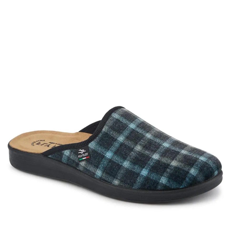 Fly Flot Shock Absorbing Mule Slippers - Black Multi