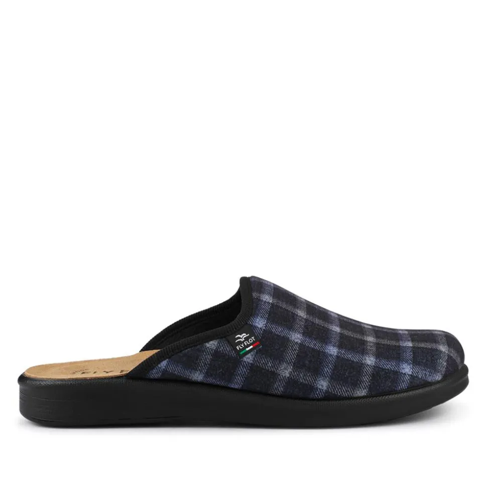 Fly Flot Shock Absorbing Mule Slippers - Blue Multi