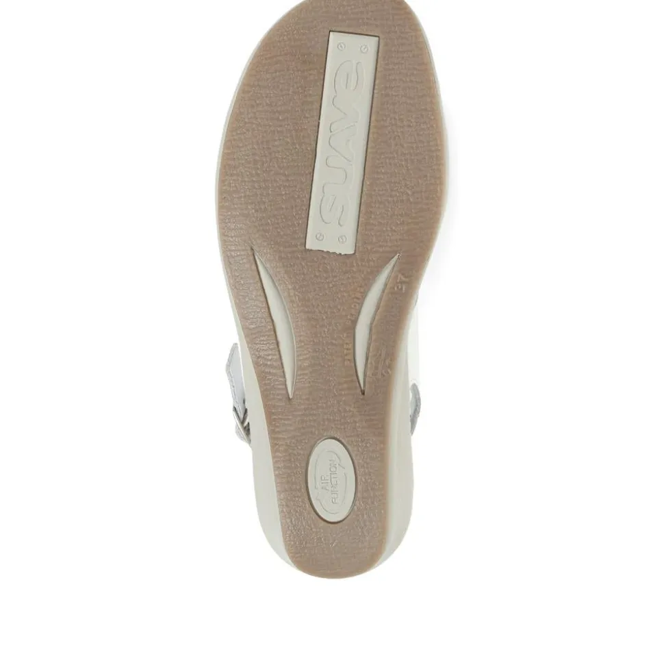 Fly Flot Slingback Strappy Sandals - White-Beige