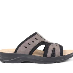 Fly Flot Slip On Mule Sandals - Dark Brown